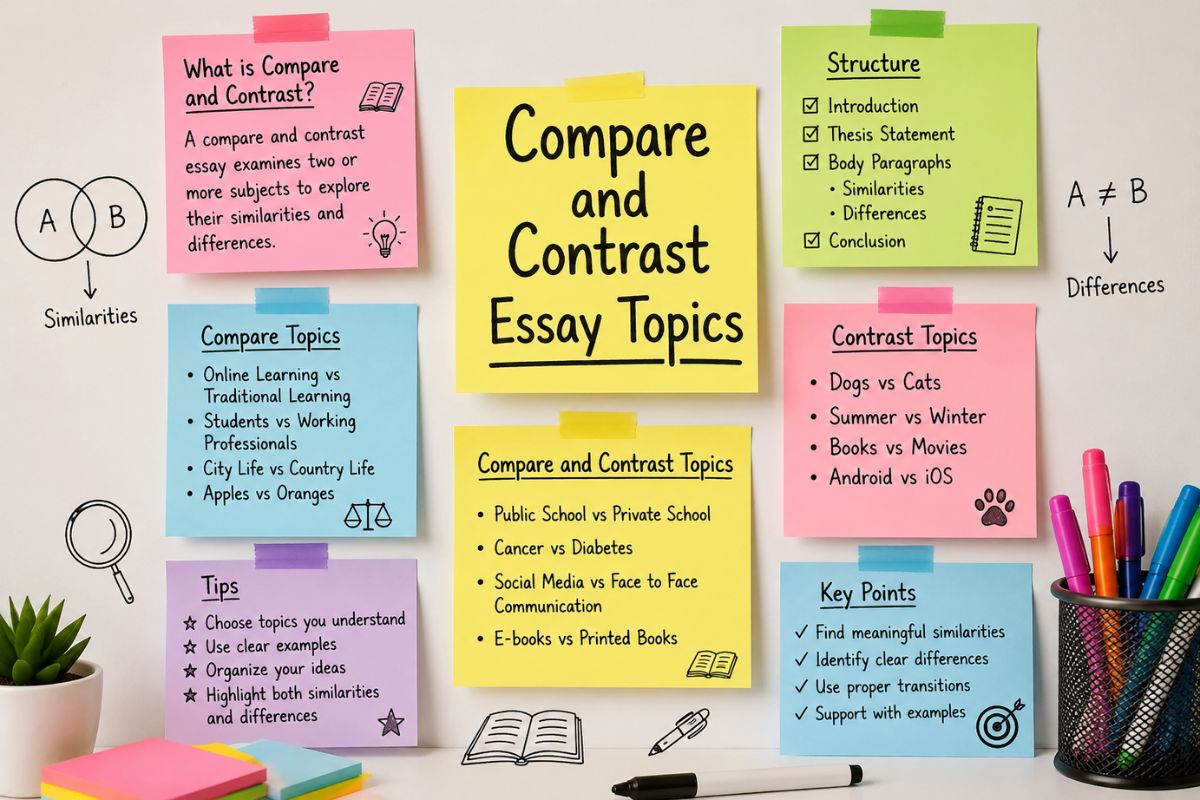 Compare and Contrast Essay Topics