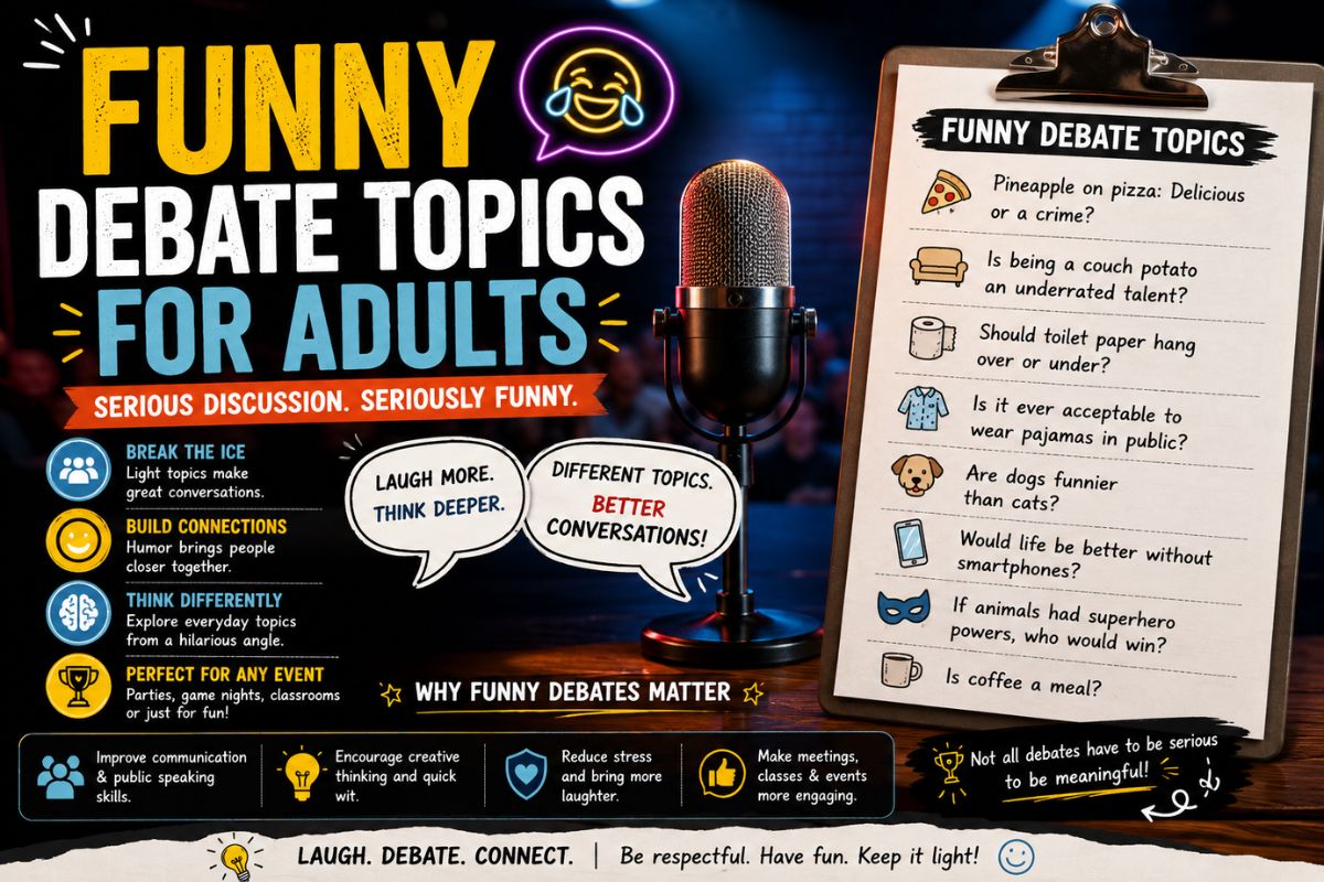 Funny Debate Topics for Adults