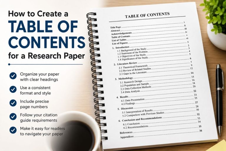How to Create a Table of Contents