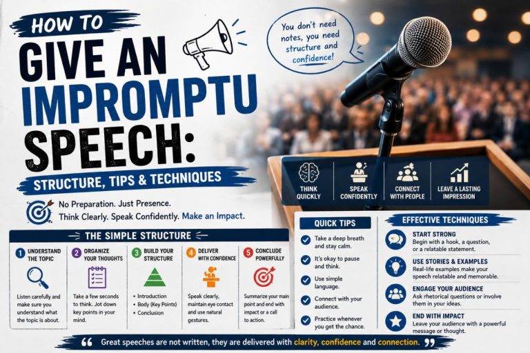 How to Give an Impromptu Speech